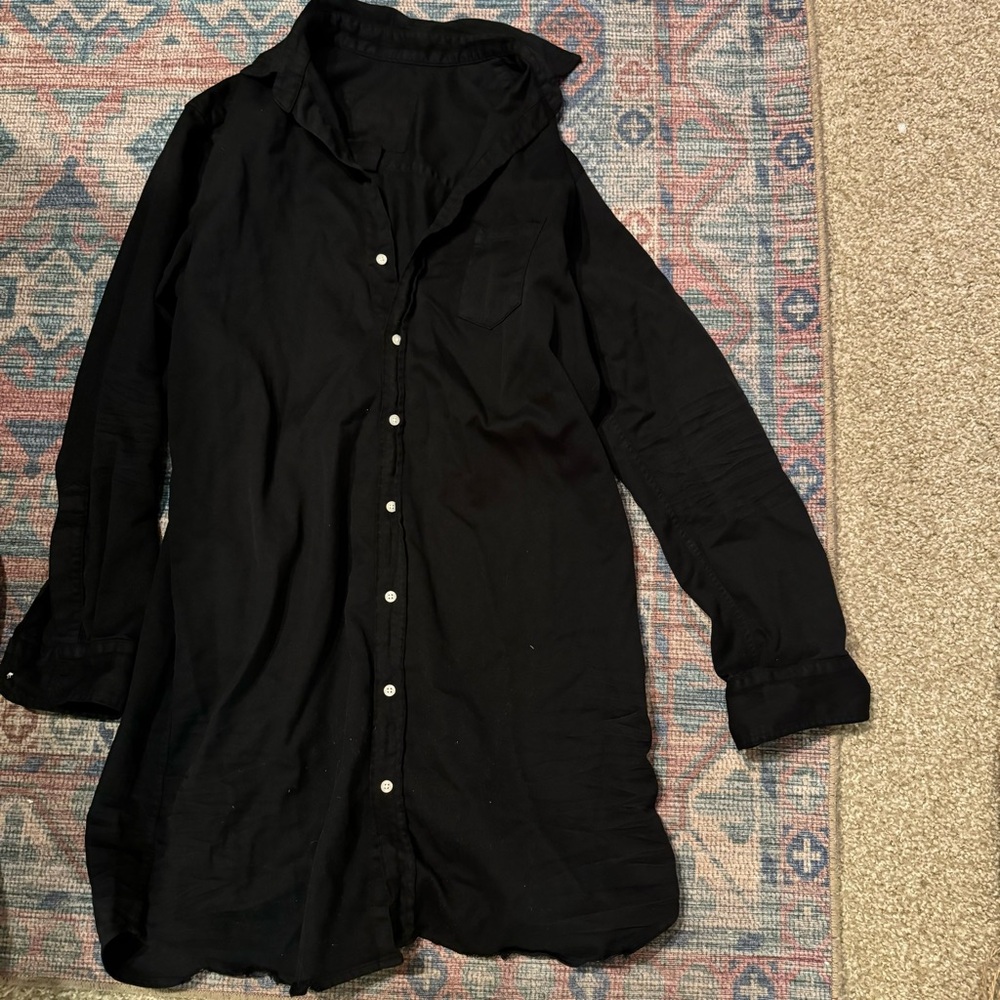Frank & Eileen Mary Shirtdress in Black - Picture 8 of 8